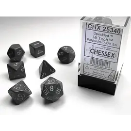 Chessex Dice: Poly 7 Set - Speckled Hi Tech