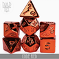 DnDDice.com Dice: Poly 7 Set - Code Red