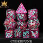 DnDDice.com Dice: Poly 11 Set - Cyberpunk