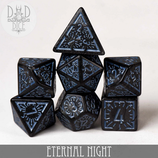 DnDDice.com Dice: Poly 7 Set - Eternal Night