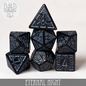 DnDDice.com Dice: Poly 7 Set - Eternal Night