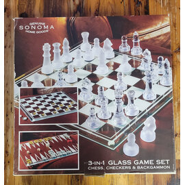 Used Glass 3 in 1 Game Set - Light Play