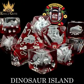DnDDice.com Dice: Poly 11 Set - Dinosaur Island