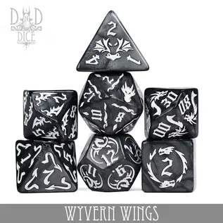 DnDDice.com Dice: Poly 7 Set - Wyvern Wings