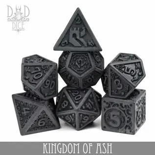 DnDDice.com Dice: Poly 7 Set - Kingdom of Ash