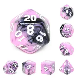 Foam Brain Dice: Poly 7 Set - Blueberry Smoothie