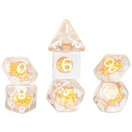Sirius Dice: Poly 7 RPG Set Fruit Slice - Orange