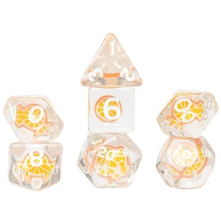 Sirius Dice: Poly 7 RPG Set Fruit Slice - Orange