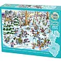 Outset Media 350pc Family Puzzle - Hockey Town