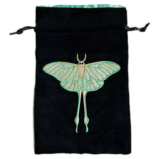 Black Oak Workshop Dice Bag: Luna Moth