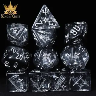 DnDDice.com Dice: Poly 11 Set - Art of Stealth