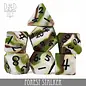 DnDDice.com Dice: Poly 7 Set - Silicone Forest Stalker