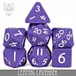 DnDDice.com Dice: Poly 7 Set - Silicone Leaping Lavender