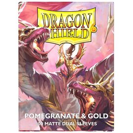 Arcane Tinmen Dragon Shield (100) Matte Dual - Pomegranate Gold