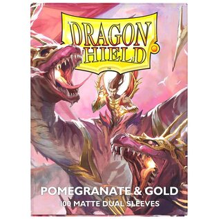 Arcane Tinmen Dragon Shield (100) Matte Dual - Pomegranate Gold