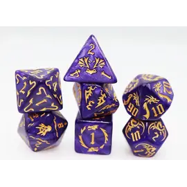 Foam Brain Dice: Drakes Flight -  Enchanting Poly 7 Set