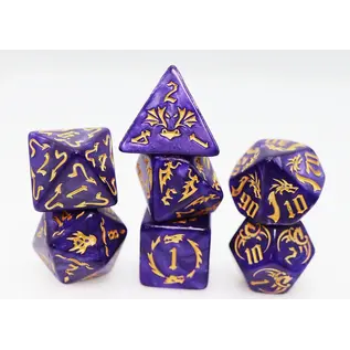 Foam Brain Dice: Drakes Flight -  Enchanting Poly 7 Set