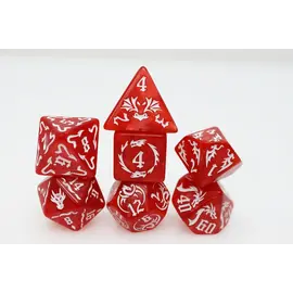 Foam Brain Dice: Drakes Flight -  Inferno Poly 7 Set