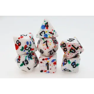 Foam Brain Dice: Paint Splatter Poly 7 Set