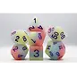 Foam Brain Dice: Peach Snow Cone Poly 7 Set