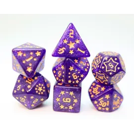Foam Brain Dice: Shooting Stars Xenon Poly 7 Set