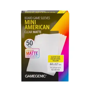 Gamegenic Board Game Sleeves - Mini American Matte Clear (50)