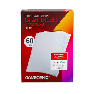 Gamegenic Board Game Sleeves - Catan English Clear (60)