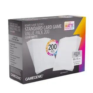 Gamegenic Board Game Sleeves: Standard Card Game Value Pack (200)