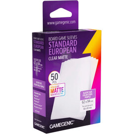 Gamegenic Board Game Sleeves - Standard European Matte Clear (50)