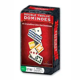 Continuum Games Family Traditions Double 12 Dominos Tin