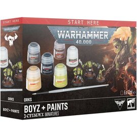 Games Workshop Warhammer 40K: Ork Boyz + Paints