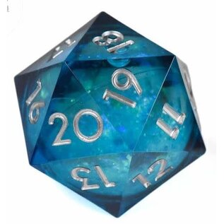 Dice: 34mm D20 Liquid Core - Whirlpool