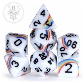 Dice: Ploy Set - Rainbow Doodle