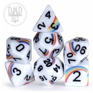 Dice: Ploy Set - Rainbow Doodle