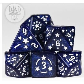 DnDDice.com Dice: Poly 7 Set - Star Spangled