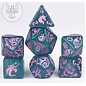 DnDDice.com Dice: Poly 7 Set - Unicorn Princess