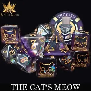 DnDDice.com Dice: Poly 11 Set - Cats Meow