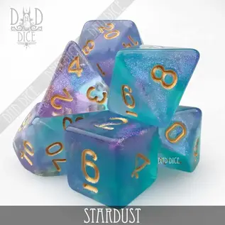 DnDDice.com Dice: Poly 7 Set - Stardust