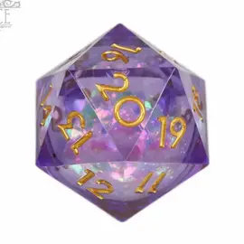 D&D Dice Dice: 34mm D20 - Lusterdust