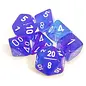 Chessex Dice - Nebula Aura / White Luminary (7)