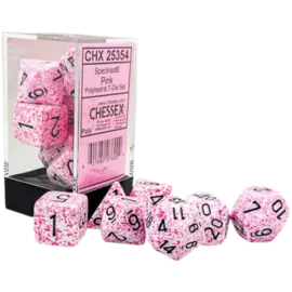 Chessex Dice - Speckled Pink   Poly Set (7)