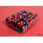 Chessex Dice - Gemini: 16mm D6 Purple Red / Gold (12)