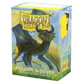 Arcane Tinmen Dragon Shield (100) Matte Dual - Yellow & Silver