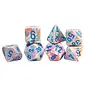 Chessex Dice: Jumbo Poly 7 Set - Festive Popart / Blue