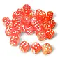 Chessex Dice - Festive: D6 12mm Luminary Dahlia / White (36)