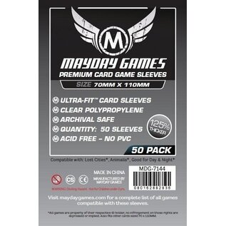 Mayday Games Mayday Games Premium Card Sleeves: Magnum Silver - 70x110 (50)
