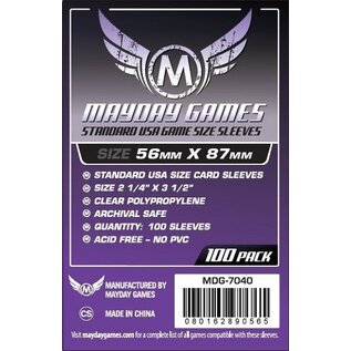 Mayday Games Mayday Games Card Sleeves: Purple Standard USA - 56x87mm (100)