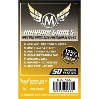 Mayday Games Mayday Games Card Sleeves: Yellow Mini USA - 41x63mm (50)