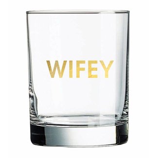 Wifey Rocks Glass