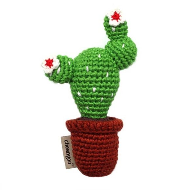 Cactus Hand Crocheted Rattle